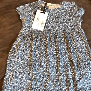 NWT: Minymo Bamboo Blue Mirage Dress